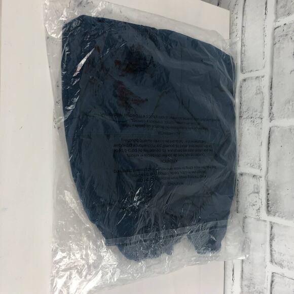 Peach Saco Pullover Marine Blue V Neck Soft Athletic Off Shoulder Sz. S NEW - Picture 6 of 12